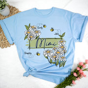 Custom Art Wildflowers Mimi And Bee Kids T-Shirt