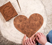 Customized wooden love puzzle gift