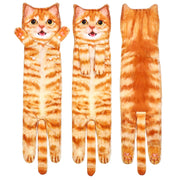 Cat Funny Hand Towels for Bathroom Kitchen - Cute Decorative Cat Decor Hanging Washcloths Face Towels Super Absorbent Soft