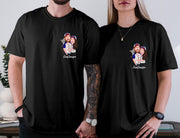 Custom Baseball Couple Photo Print T-Shirts
