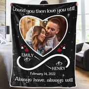 Custom Photo Love You Still - Couple Personalized Blanket